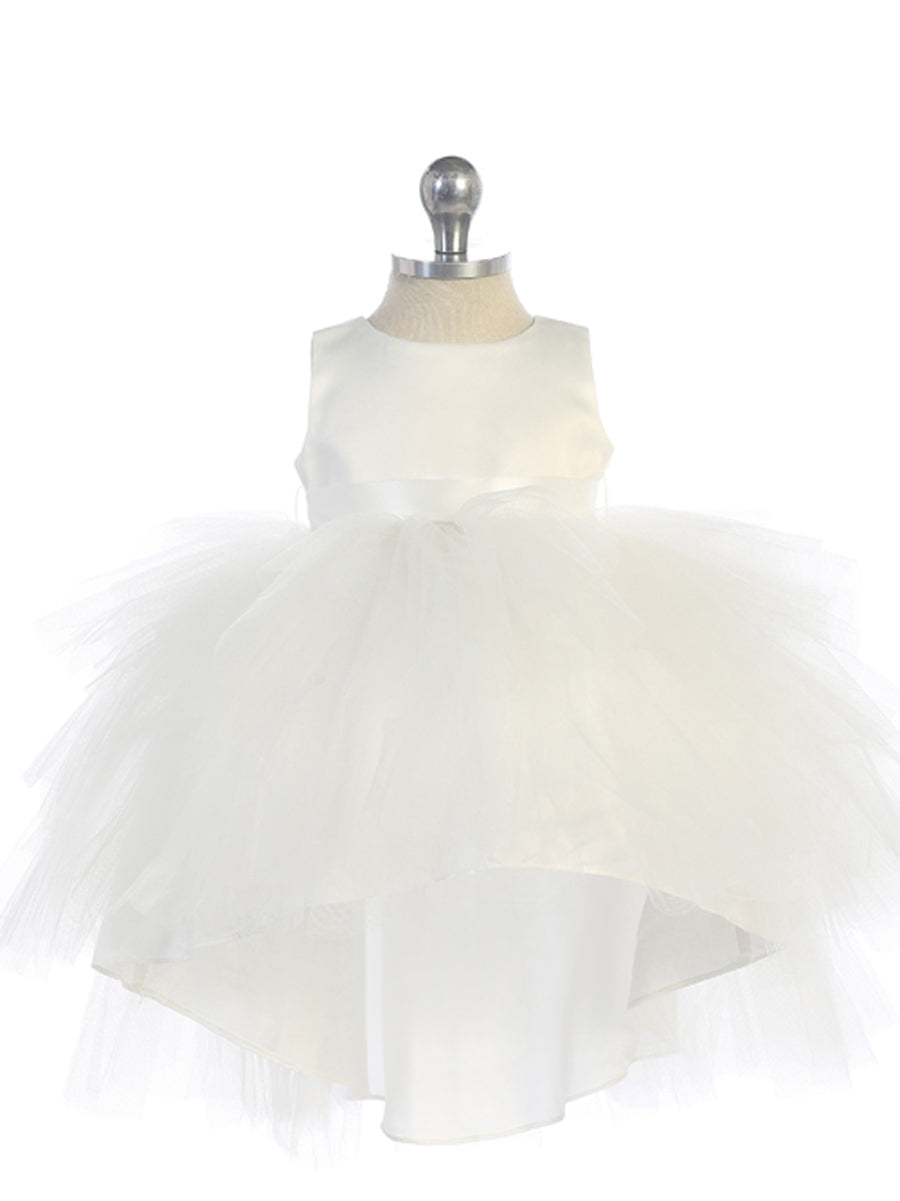 Kids High Low Tulle Flower Girl Dress