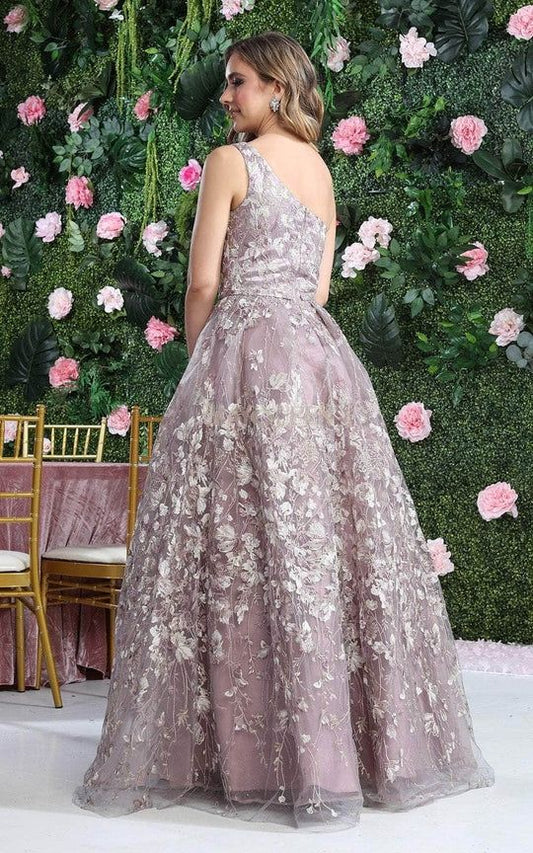 SALE Floral Ballgown One Shoulder RQ8057