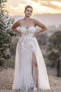 Layers of sequined glitter tulle Wedding Dress - Moda FormalwearDressesAllure Bridal