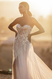 Layers of sequined glitter tulle Wedding Dress - Moda FormalwearDressesAllure Bridal