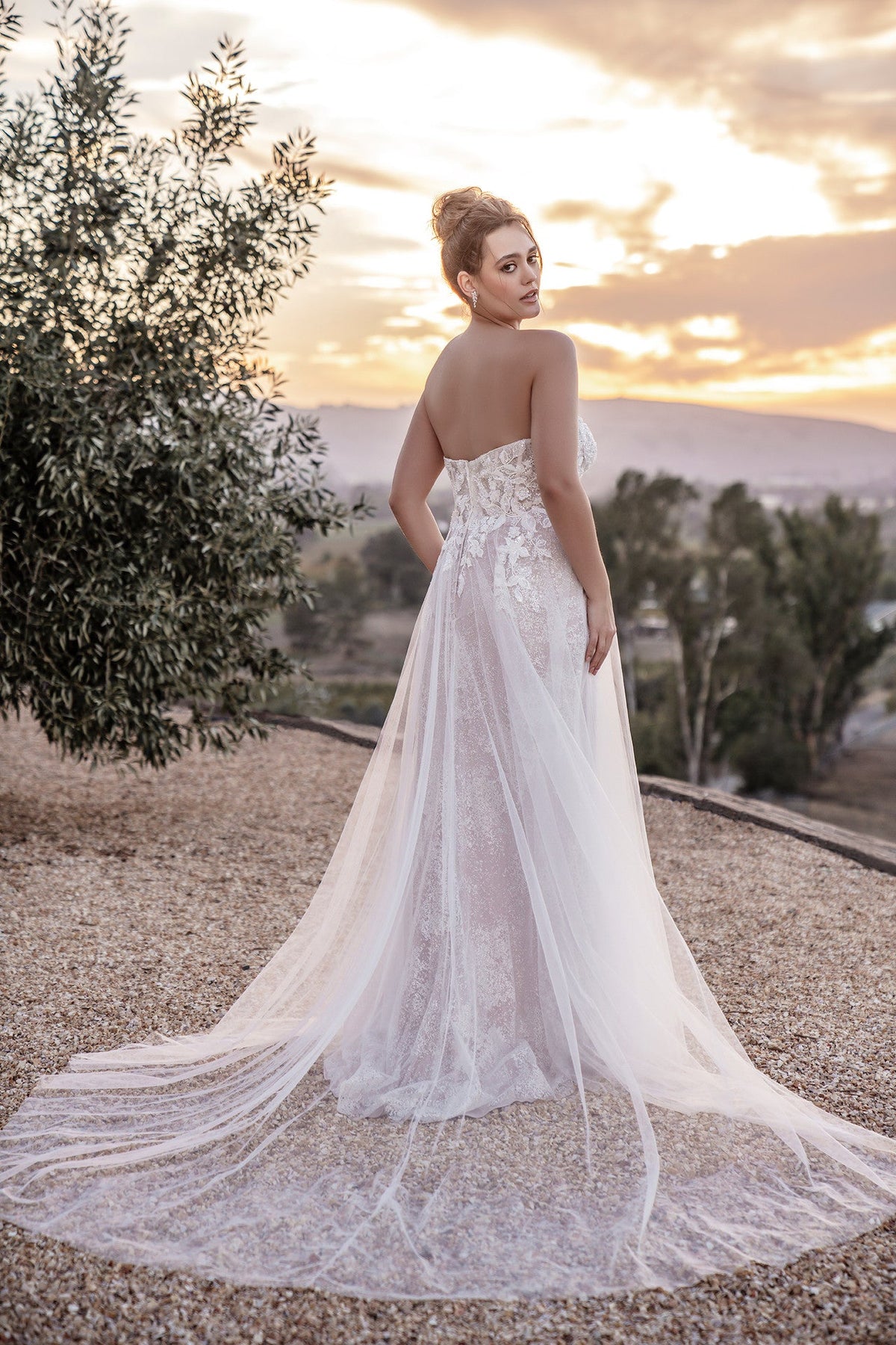 Layers of sequined glitter tulle Wedding Dress - Moda FormalwearDressesAllure Bridal