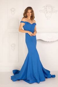Sparkle Jacquard Off Shoulder Mermaid by Lucci Lu
