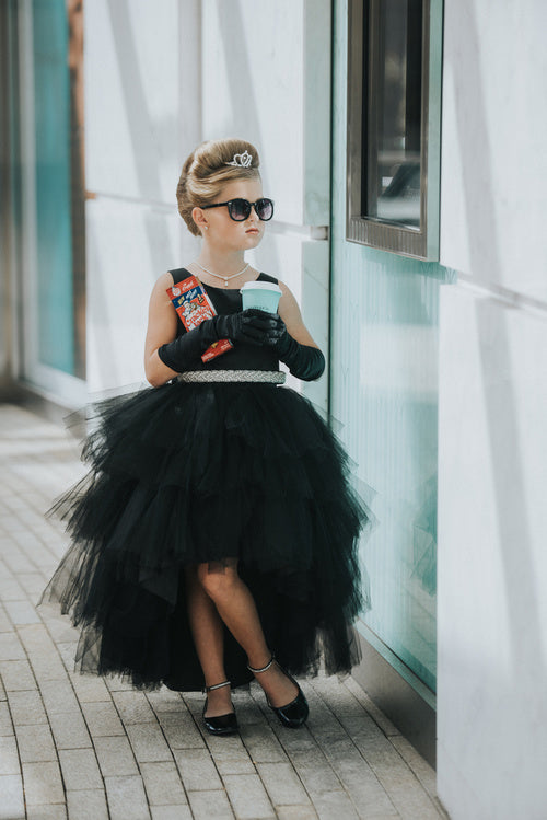 Kids High Low Tulle Flower Girl Dress