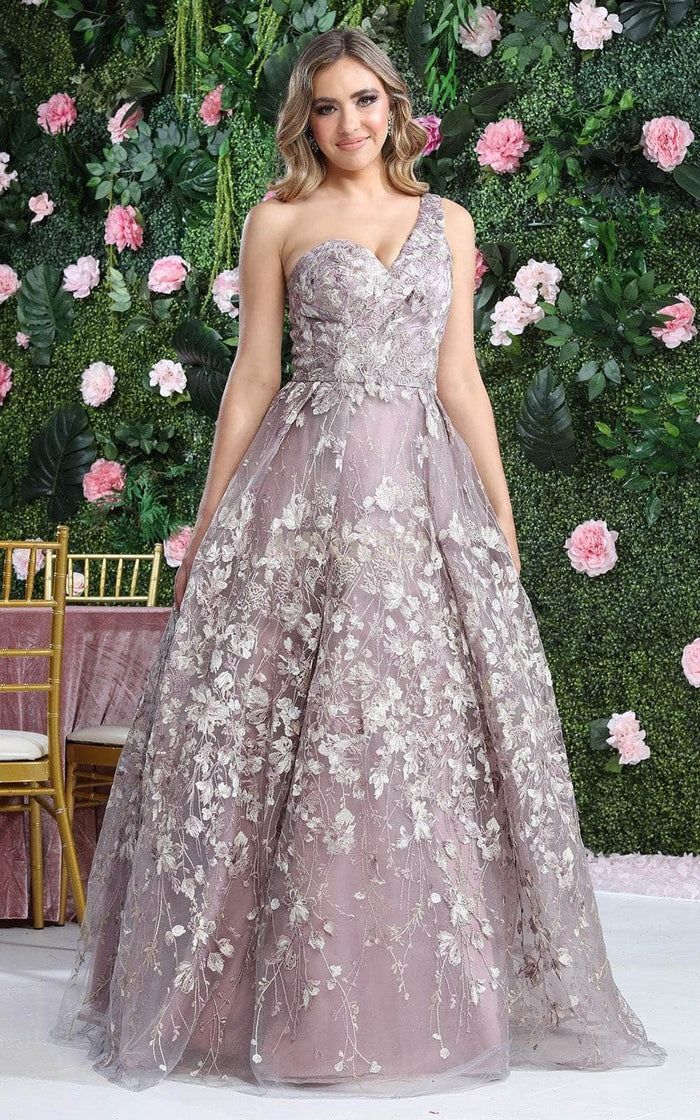 SALE Floral Ballgown One Shoulder RQ8057