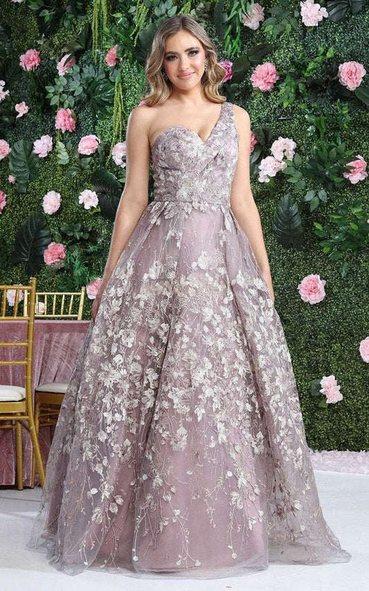 SALE Floral Ballgown One Shoulder RQ8057