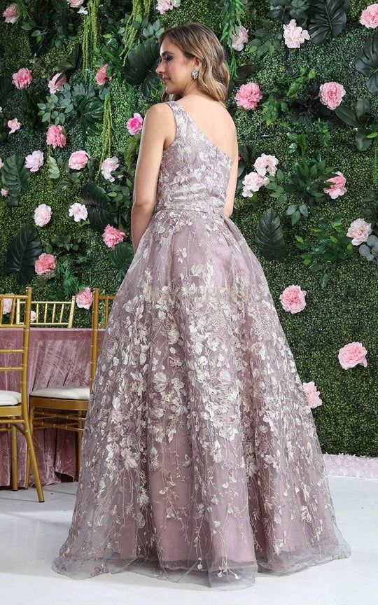 SALE Floral Ballgown One Shoulder RQ8057