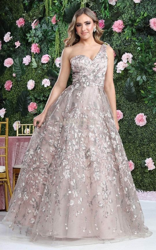SALE Floral Ballgown One Shoulder RQ8057