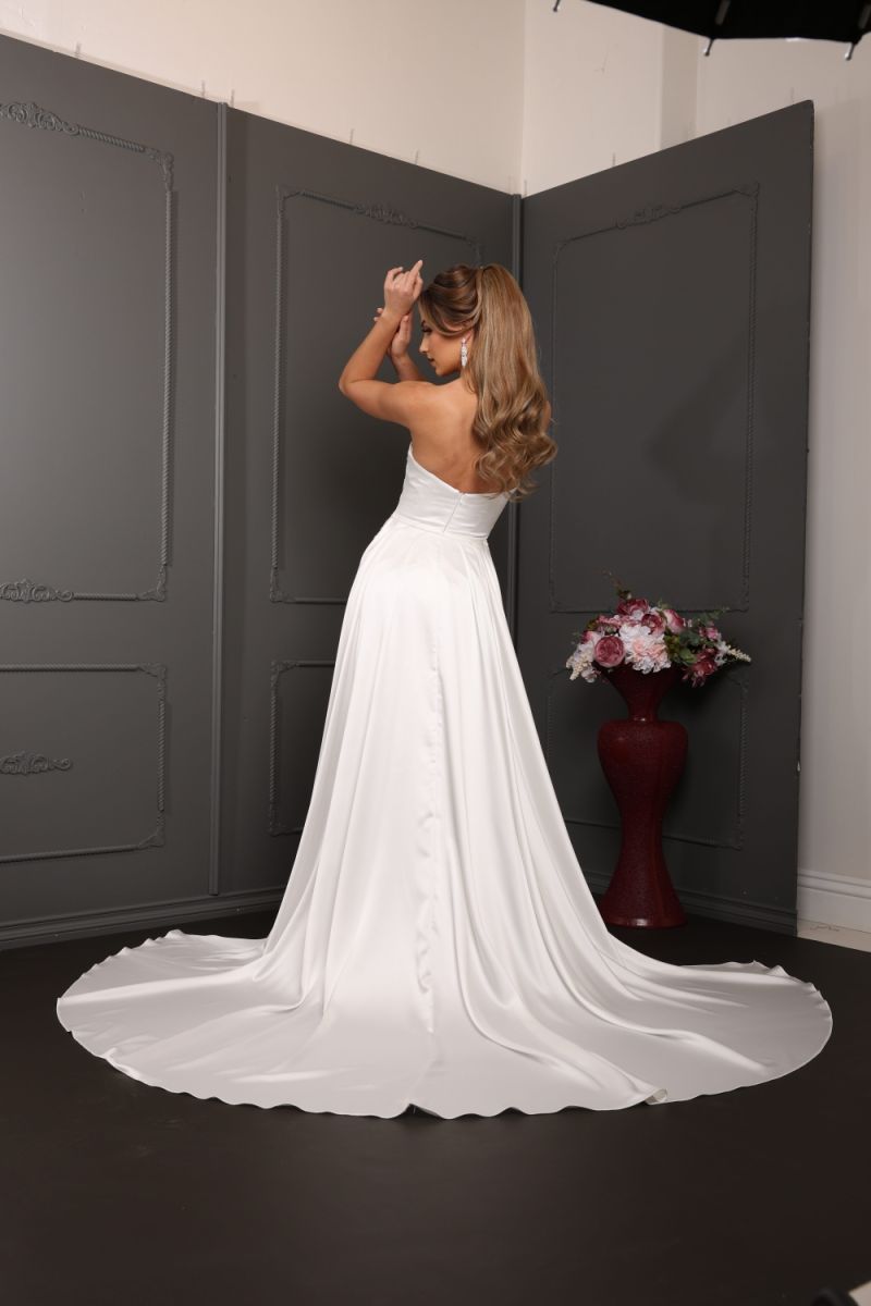 Strapless Sweetheart Satin Mermaid Wedding Dress RQ8238