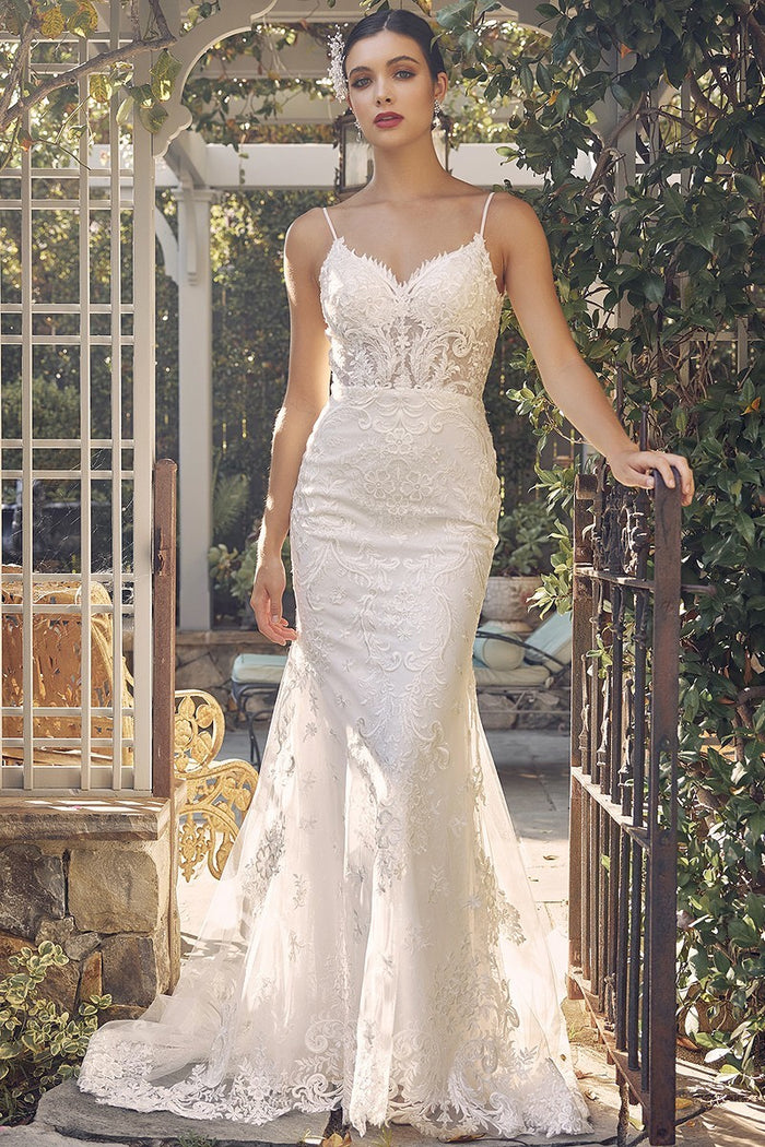 Lace Sheath Mermaid Wedding Dress