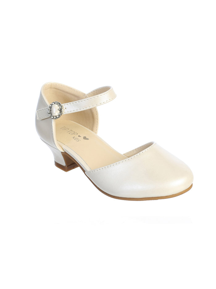Girls Shoe with Rhinestone Buckle