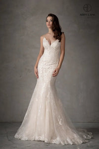 ABBY LANE Lace and Tulle Wedding Gown - Moda FormalwearDressesABBY LANE