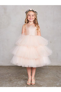 Kids Layered Flower girl dress - Moda FormalwearDressesTip Top Kids