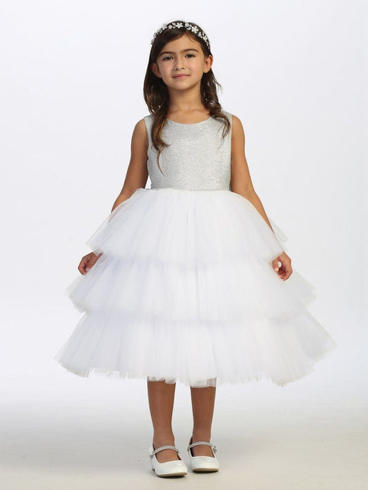 Kids Layered Flower girl dress - Moda FormalwearDressesTip Top Kids