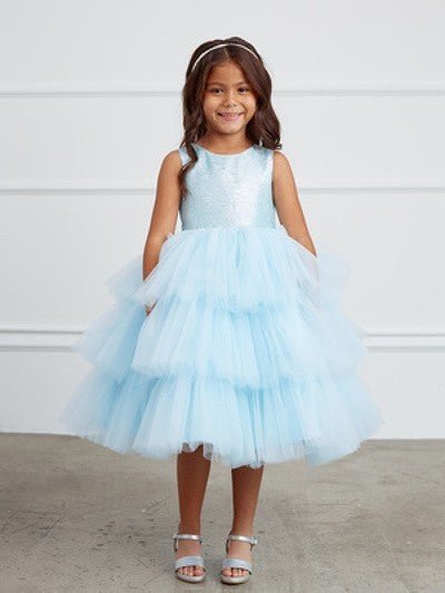 Kids Layered Flower girl dress - Moda FormalwearDressesTip Top Kids