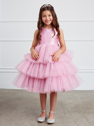 Kids Layered Flower girl dress - Moda FormalwearDressesTip Top Kids