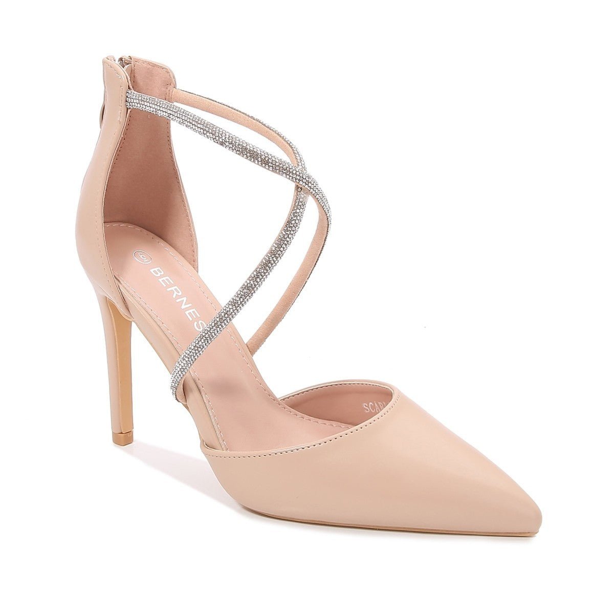 Pointy pumps with Jeweled detail - Moda FormalwearSTELLA SHOES